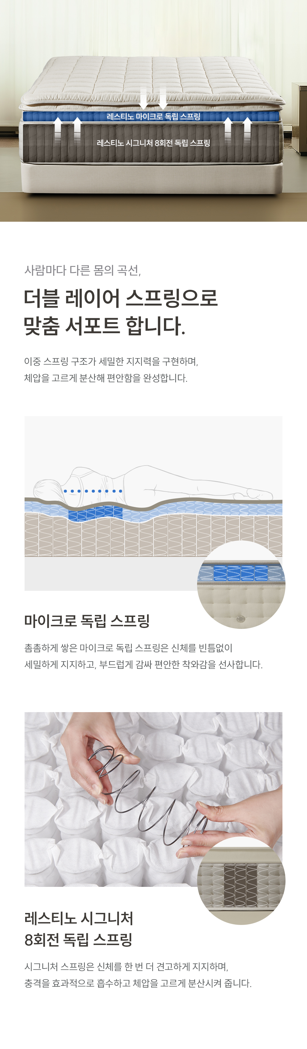 쿠쿠 CRM-F01HPSSS 레스티노 매트리스 상세이미지 4